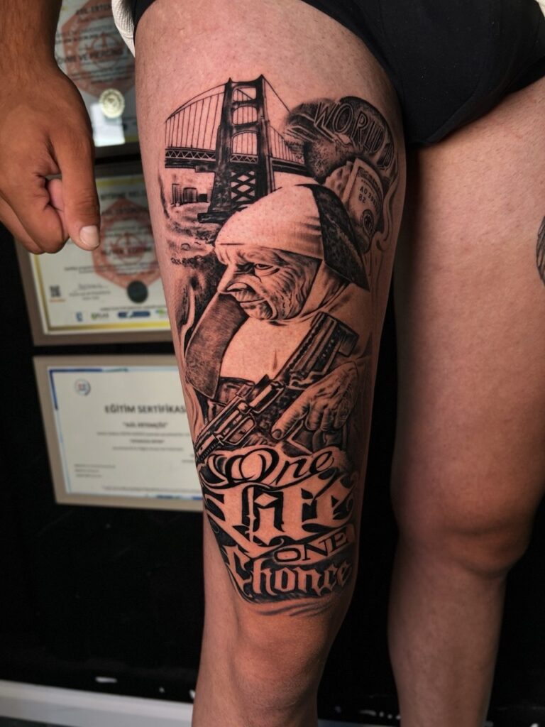Realistik ve cover-up dövme çalışması 3 — Asil Tattoo İzmir