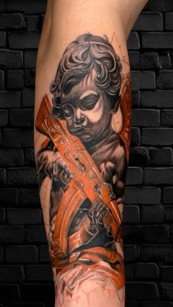 Realistik ve cover-up dövme çalışması 11 — Asil Tattoo İzmir