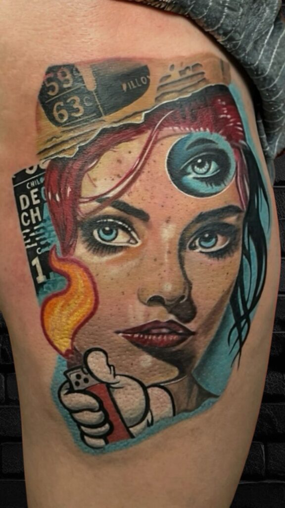 Realistik ve cover-up dövme çalışması 13 — Asil Tattoo İzmir